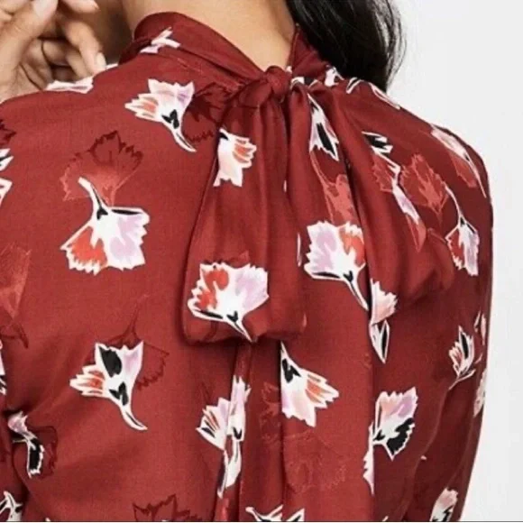 Rebecca Taylor Dress Paintbrush Floral Silk Blend Lined, Size 4 - Picture 2 of 16